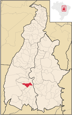 Location in Tocantins state