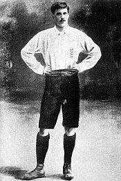 A photograph of Vivian Woodward, football player from England.