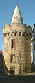 "Weisser Turm" (White Tower) Part of the castle wall in Bergen