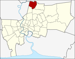 Khet location in Bangkok