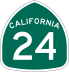 State Route 24 marker