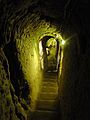 Staircase in the underground town of Derinkuyu, Cappadocia, Turkey