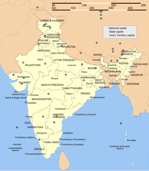 File:Map of India.svg