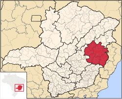 Location within Minas Gerais