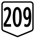 Route 209 shield