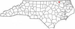 Location of Conway, North Carolina