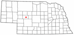 Location in Nebraska