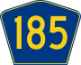 Highway 185 marker