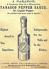 Tabasco ad (ca. 1895)