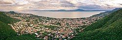 Panoramic view of Ajijic in the background Lake Chapala