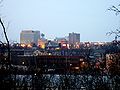 The Appleton skyline from the south bank of the Fox River.