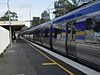 A comeng train (operated by connex) at the single platform station at Ashburton