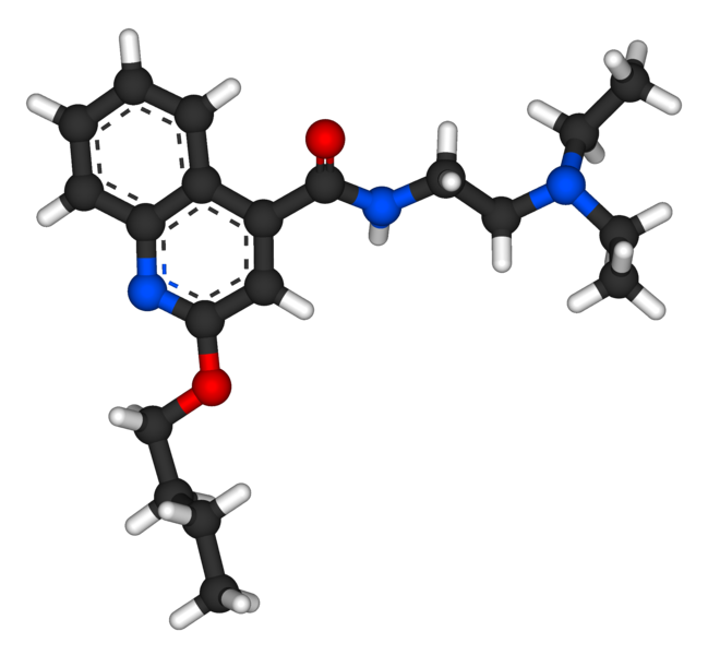 File:Cinchocaine 3D ball-and-stick.png