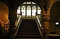 Cliffe Castle Museum, vestibule; staircase.