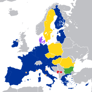 The eurozone as of 2013