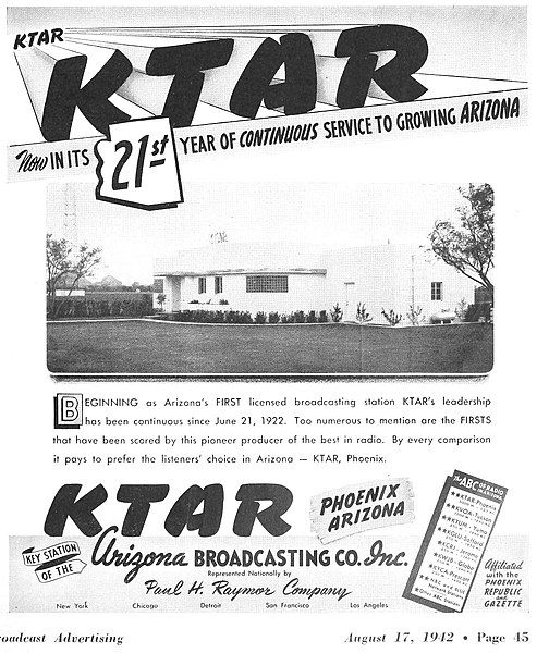 File:KTAR advertisement (1942).jpg