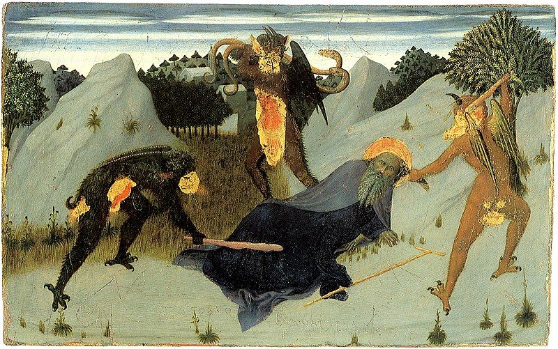 File:Saint-antony-beaten-by-the-devils-- Sassetta--Siena Pinacoteca.jpg