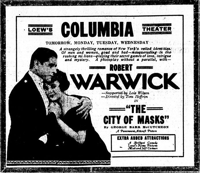 File:Thecityofmasks1920-newspaperad.jpg