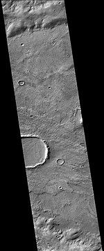 Le Verrier (Martian Crater), as seen by CTX camera (on Mars Reconnaissance Orbiter)