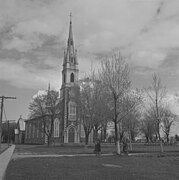 Deschaillons-sur-Saint-Laurent church (burnt down in 1982)