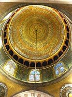 Interior decoration of Aqsa main dome