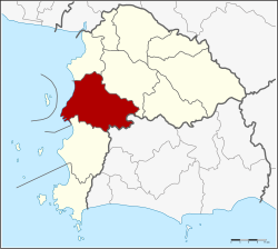 District location in Chonburi province