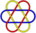 Fully symmetrical 12-crossing Brunnian link (L12a1882)