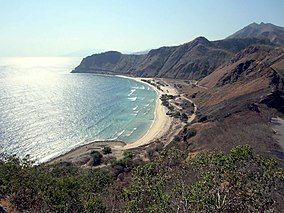 View of the beach from Cape Fatucama