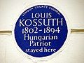 Kossuth blue plaque in London