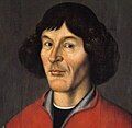 Image 13The Polish astronomer Nicolaus Copernicus (1473–1543) is remembered for his development of a heliocentric model of the Solar System. (from History of physics)