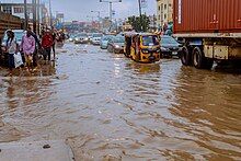 Inage of flood in Nigeria