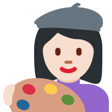 Twitter Emoji: Woman Artist