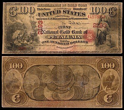 National Gold Bank Note