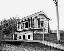 Wadsley Bridge signal box on 6 June 1987