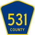 County Route 531 marker