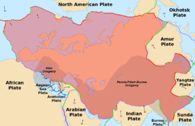 map of the Eurasian plate