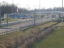 Motorway border crossing