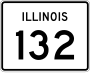 Illinois Route 132 marker