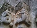 Mermaid carved on a capital of the Rio Mau Monastic church, Portugal (1151).