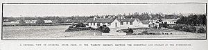 Ruakura State Farm in 1921 (homestead and stables in foreground)