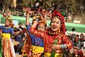 Students performing traditional dance at Jorethang (Sikkim)