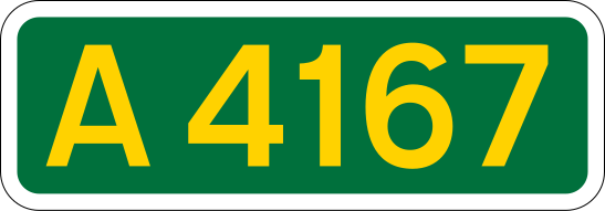 File:UK road A4167.svg