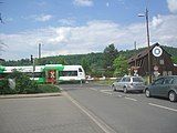 Level crossing at the eastern end of the station