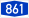 Bundesautobahn 861 number.svg