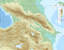 Map showing the location of Kolka Glacier Хъолхъа