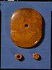 Amber disk and beads from Denmark