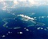 An aerial photograph of Diego Garcia