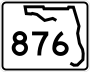 State Road 876 and County Road 876 marker