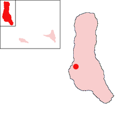 Location of Tsidjé on the island of Grande Comore