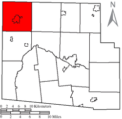 Location of Liberty Township, Hardin County, Ohio